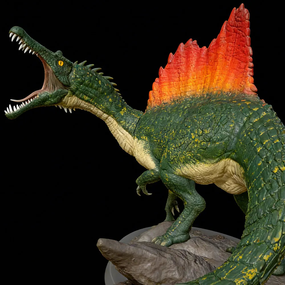 1/100 Spinosaurus & Theropod Dinosaurs, 3 Figures, Resin Model Creature Kit, Wildlife Theme, Unassembled and Unpainted