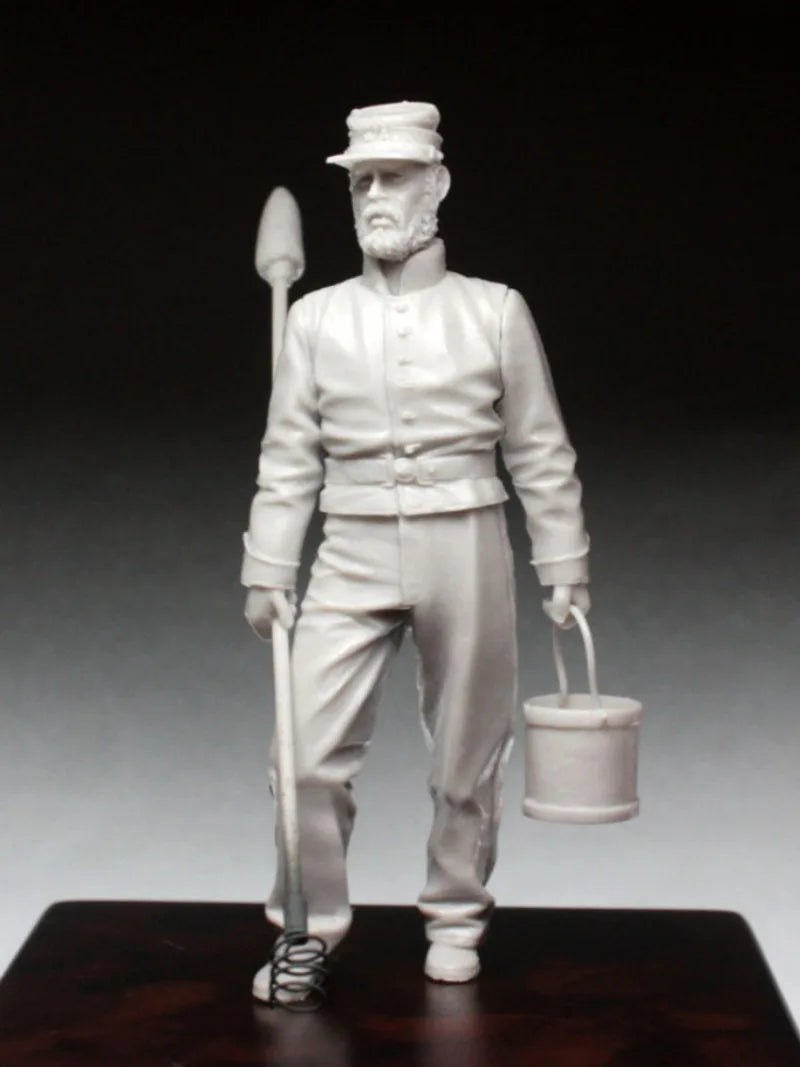 1/35 American Civil War Artillery Gunner, Resin Model Figure Kit, Unassembled and Unpainted