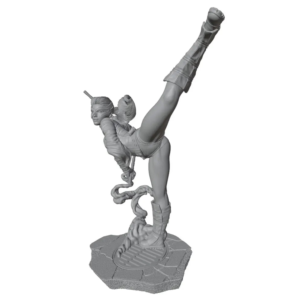 1/24 Warrior with Curved Scimitars and Serpent Armor, Resin Model Figure Kit, Fantasy Theme, Unassembled and Unpainted