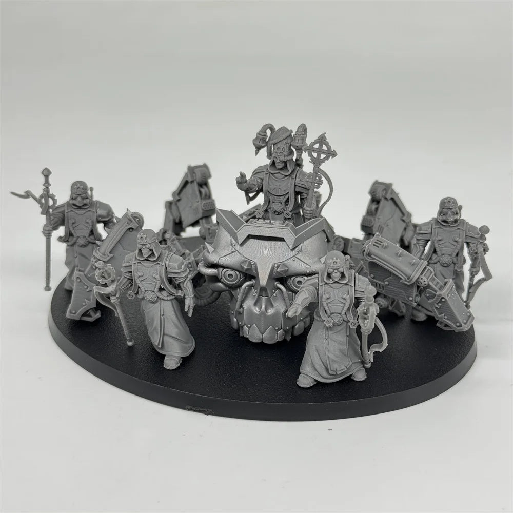 28mm Scavenger Lectern Walkers, 11 Figures, Resin Model Figure Kit, Sci-Fi Theme, Unassembled and Unpainted