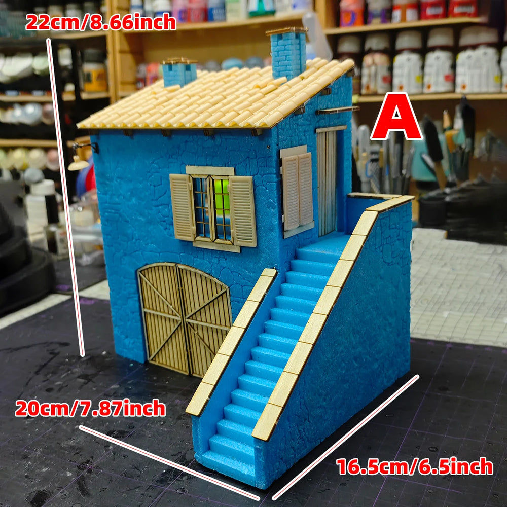 1/35 Rural Bungalow, Resin Model Diorama Kit, Historical Theme, Unassembled and Unpainted