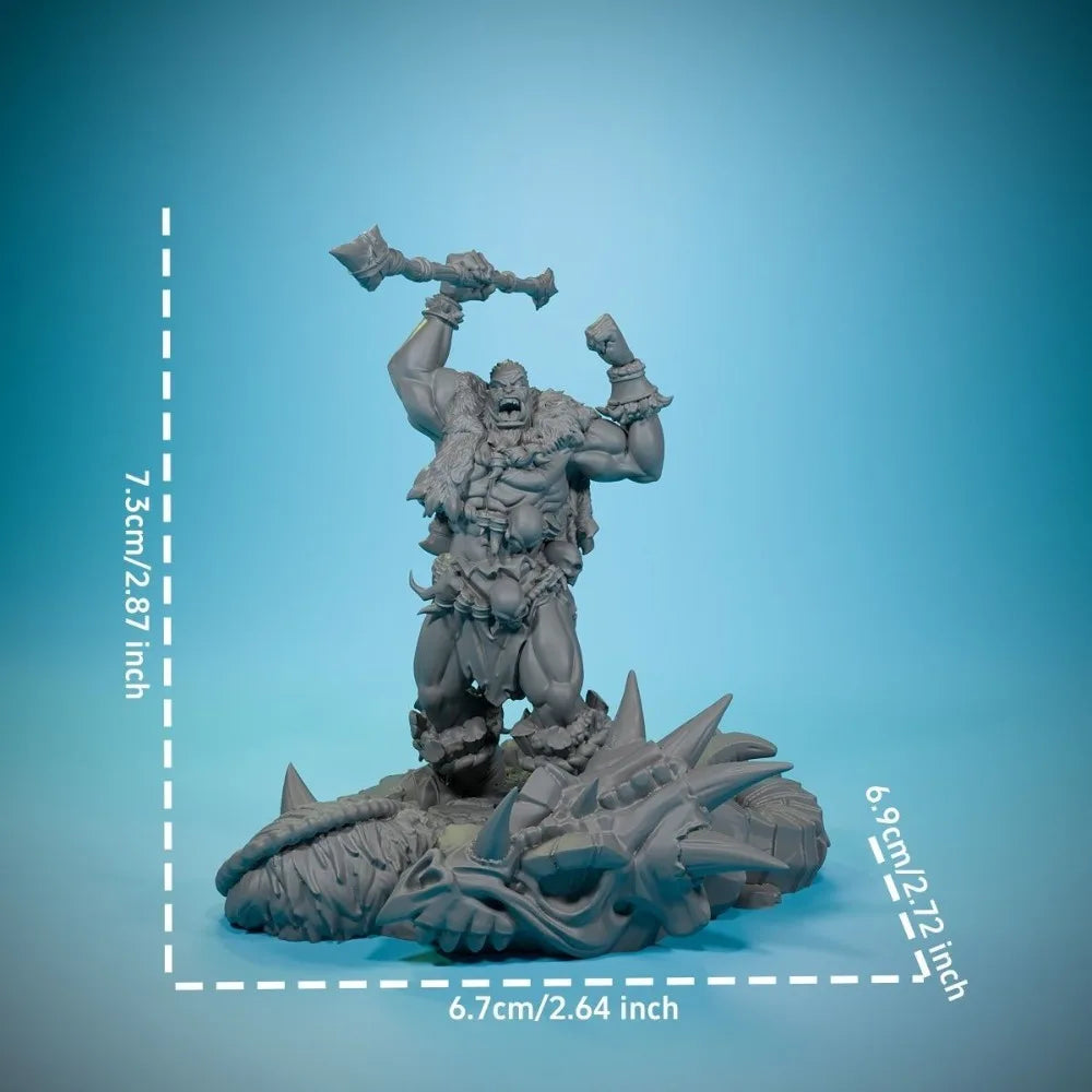 73mm Orc Ranger, Resin Model Figure Kit, Fantasy Theme, Unassembled and Unpainted