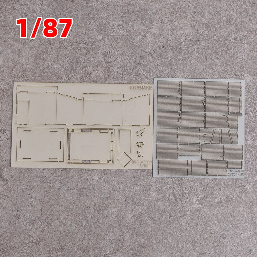 1/35 Rural Log Cabins, Resin Model Diorama Kit, Historical Theme, Unassembled and Unpainted