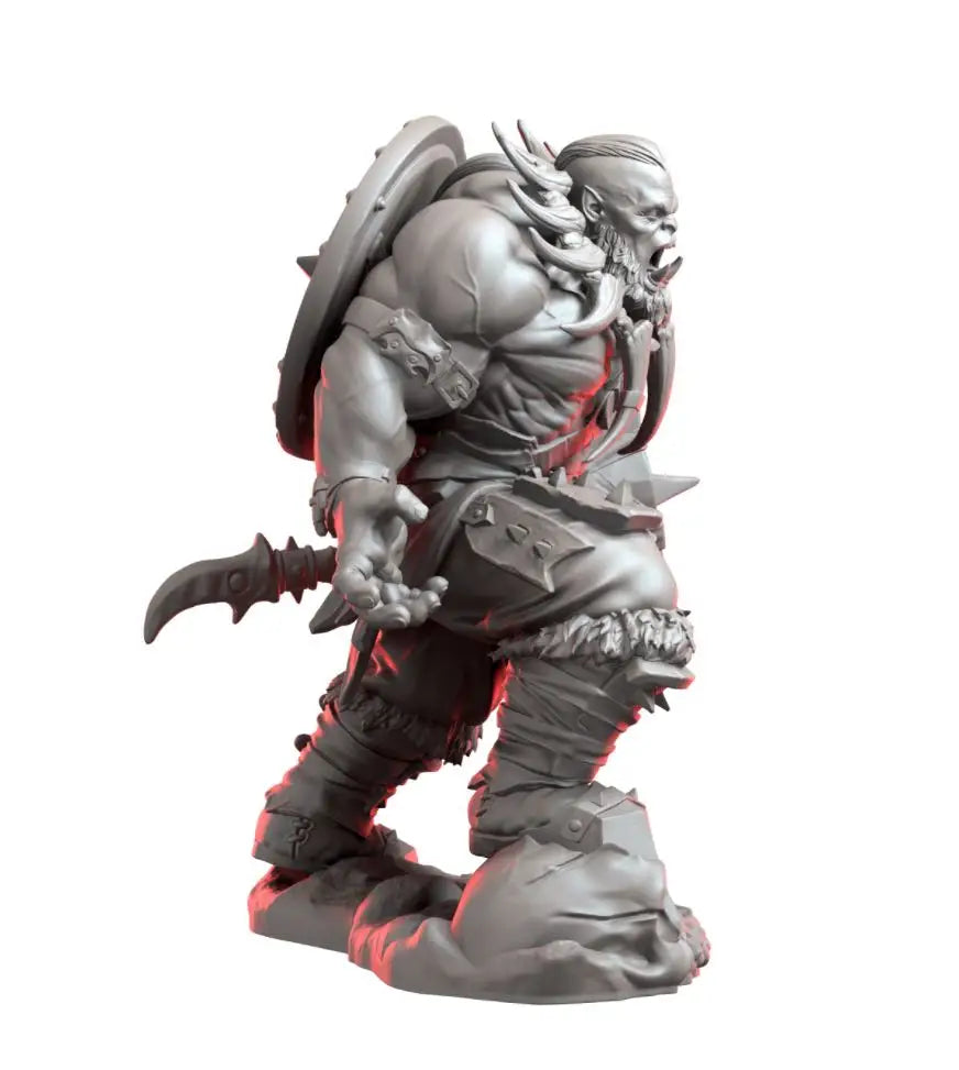 1/24 Orc Warrior with Armor, Resin Model Figure Kit, Fantasy Theme, Unassembled and Unpainted