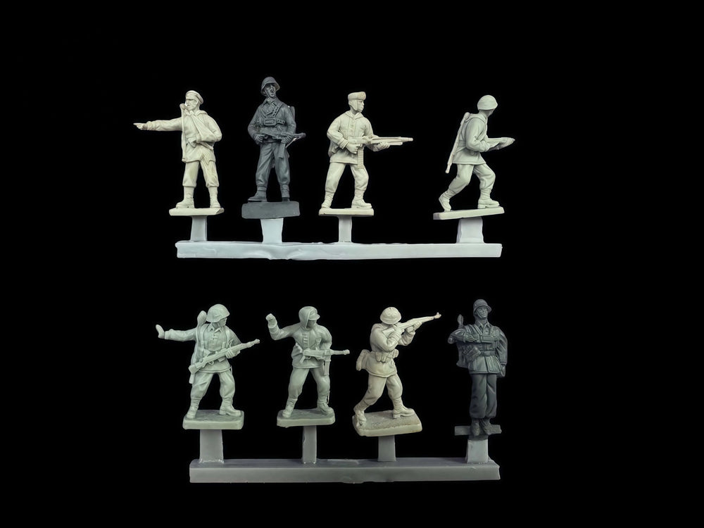 1/72 Cold War Alliance Team, 8 Figures, Resin Model Figure Kit, Unassembled and Unpainted