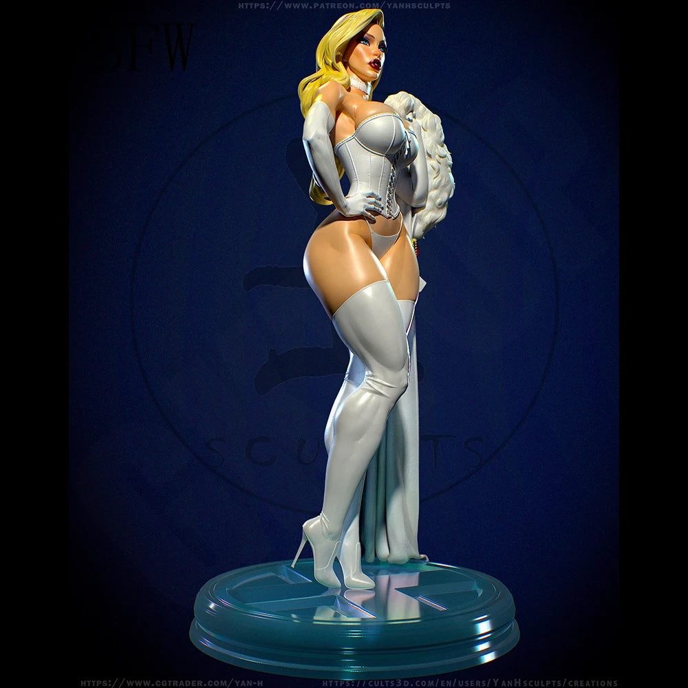 1/24 Winged Fantasy Queen, Resin Model Figure Kit, Unassembled and Unpainted