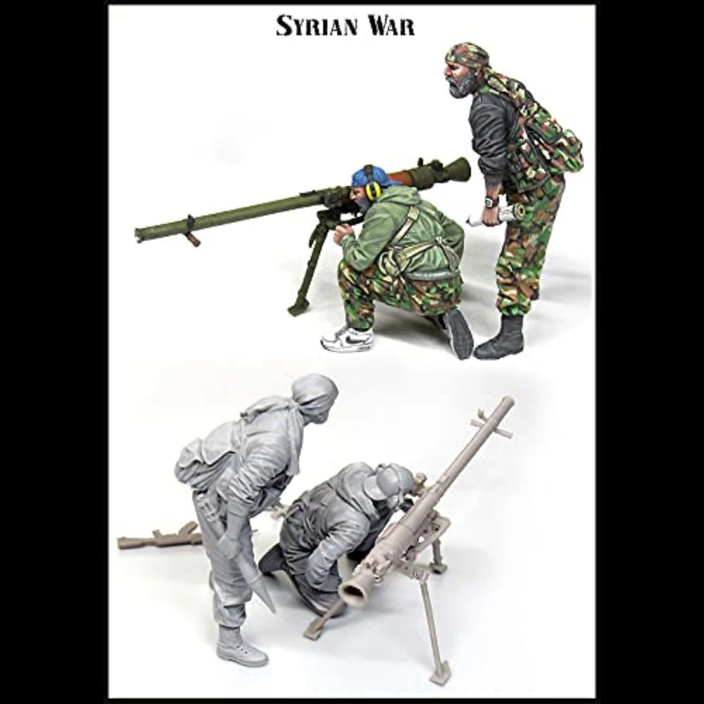 1/35 Modern Military Operators, 4 Figures, Resin Model Figure Kit, Unassembled and Unpainted