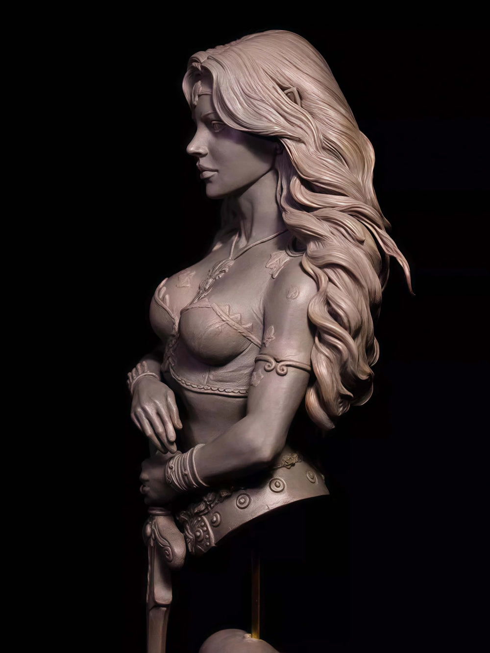 1/10 Female Hero, Resin Model Bust Kit, Unassembled and Unpainted
