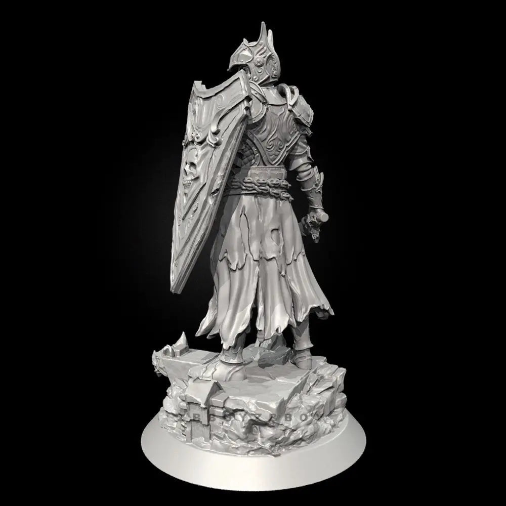 50mm Medieval Undead Knight, Resin Model Figure Kit, Unassembled and Unpainted