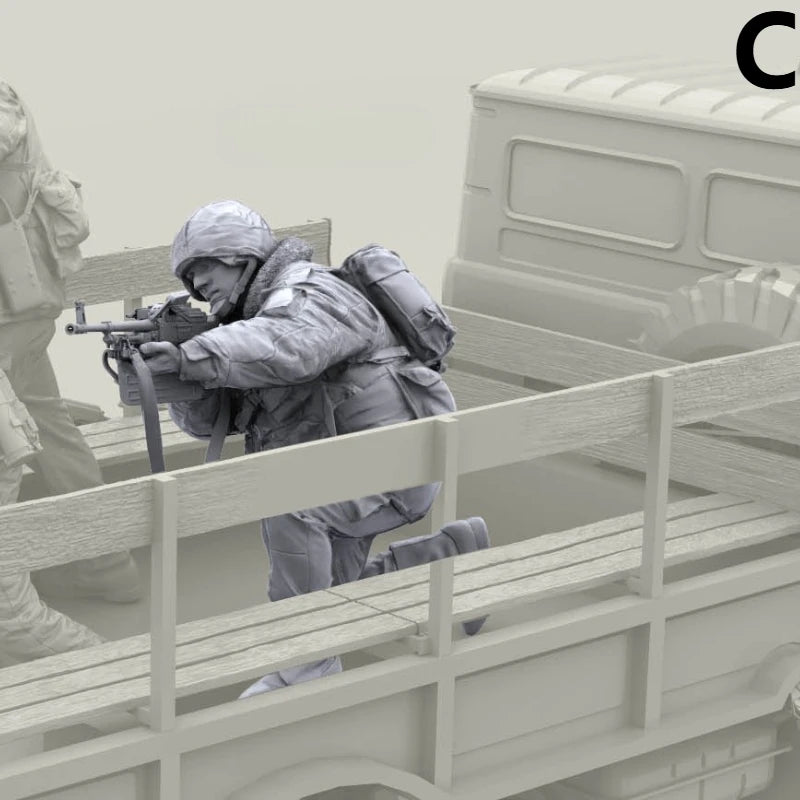 1/16 Modern Russian Tactical Breach Team, 5 Figures, Resin Model Figure Kit, Unassembled and Unpainted