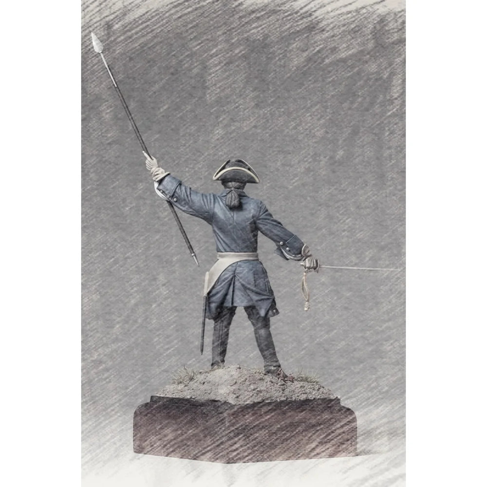 75mm WWI Swedish Infantry Officer, Resin Model Figure Kit, Unassembled and Unpainted
