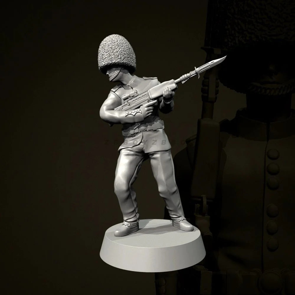 50mm Modern British Tactical Infantry, 8 Figures, Resin Model Figure Kit, Unassembled and Unpainted