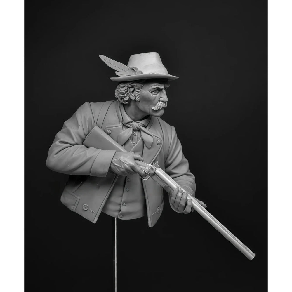 1/10 WWI Austrian Hunter, Resin Model Bust Kit, Unassembled and Unpainted