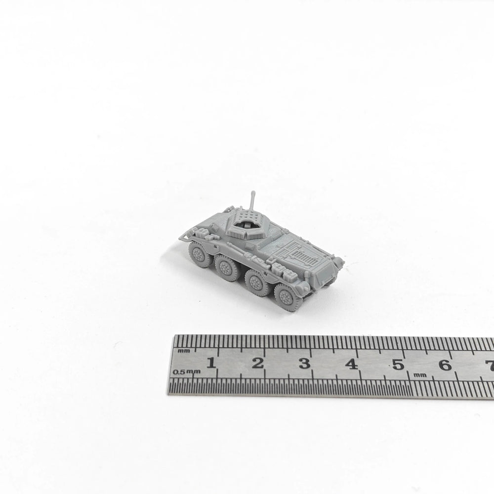 1/144 WWII German Sd.Kfz.234/1 Armored Car, Resin Model Vehicle Kit, Unassembled and Unpainted