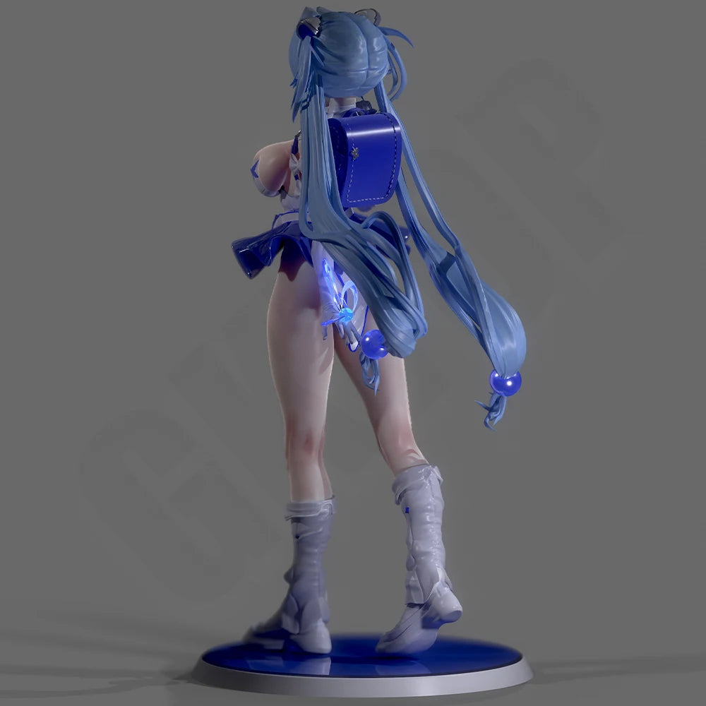 1/24 Girl with Mecha Armor, Resin Model Figure Kit, Anime Theme, Unassembled and Unpainted