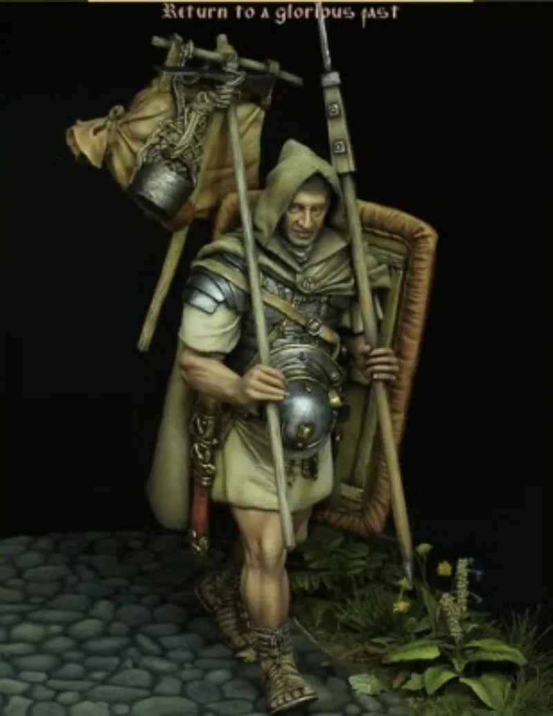 1/24 Ancient European Infantry, Resin Model Figure Kit, Unassembled and Unpainted