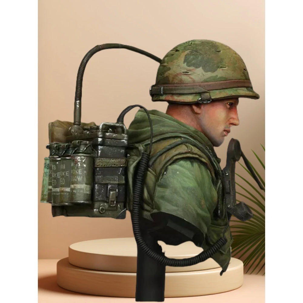 1/10 Vietnam War USMC Marine, Resin Model Bust Kit, Unassembled and Unpainted