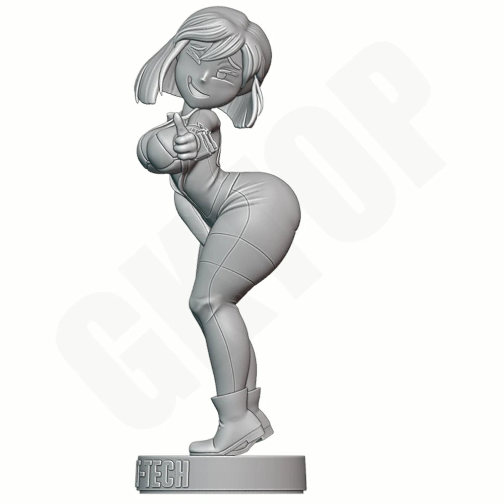 1/24 Pin-up Belle, Resin Model Figure Kit, Unassembled and Unpainted