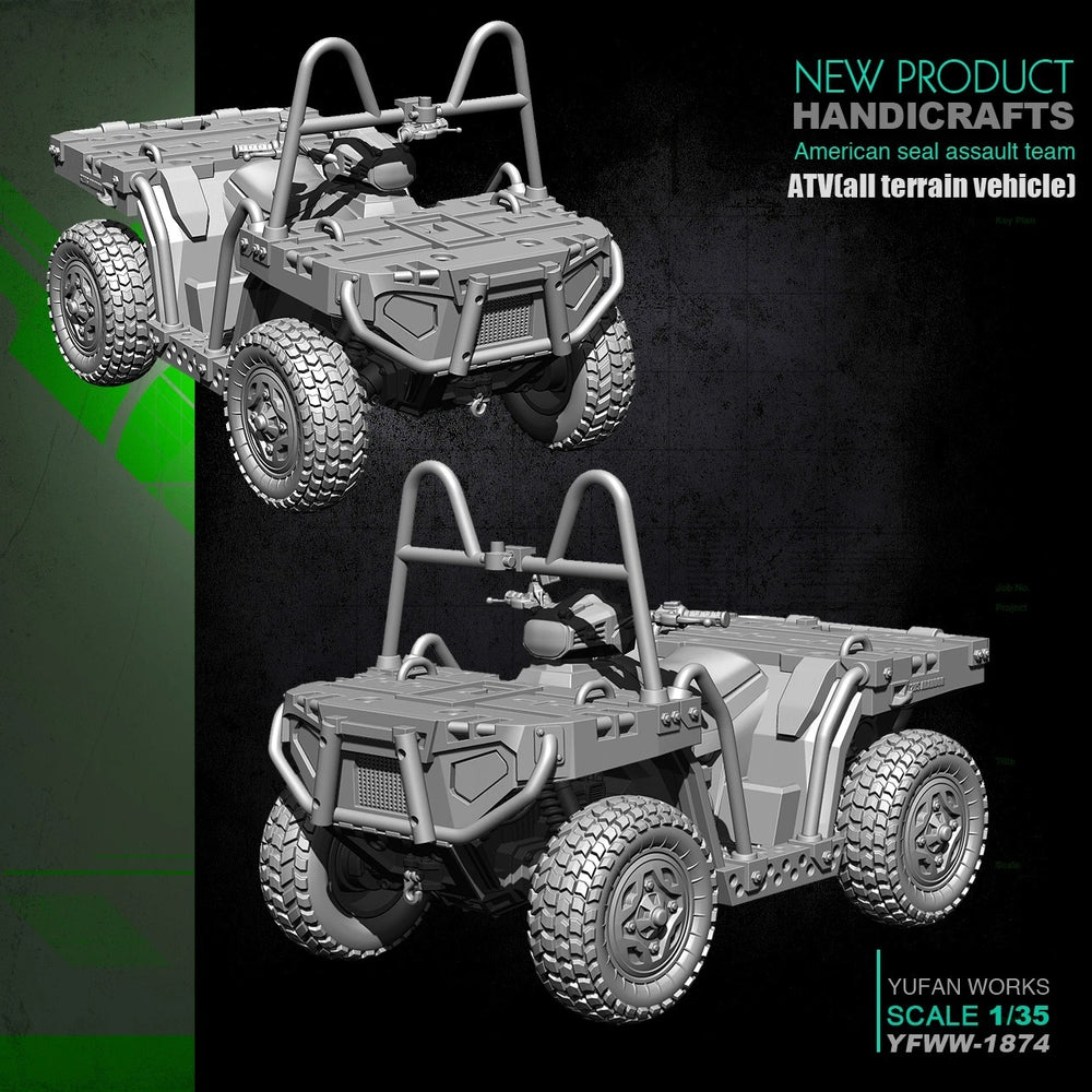 1/35 Modern Military ATV, Resin Model Vehicle Kit, Unassembled and Unpainted