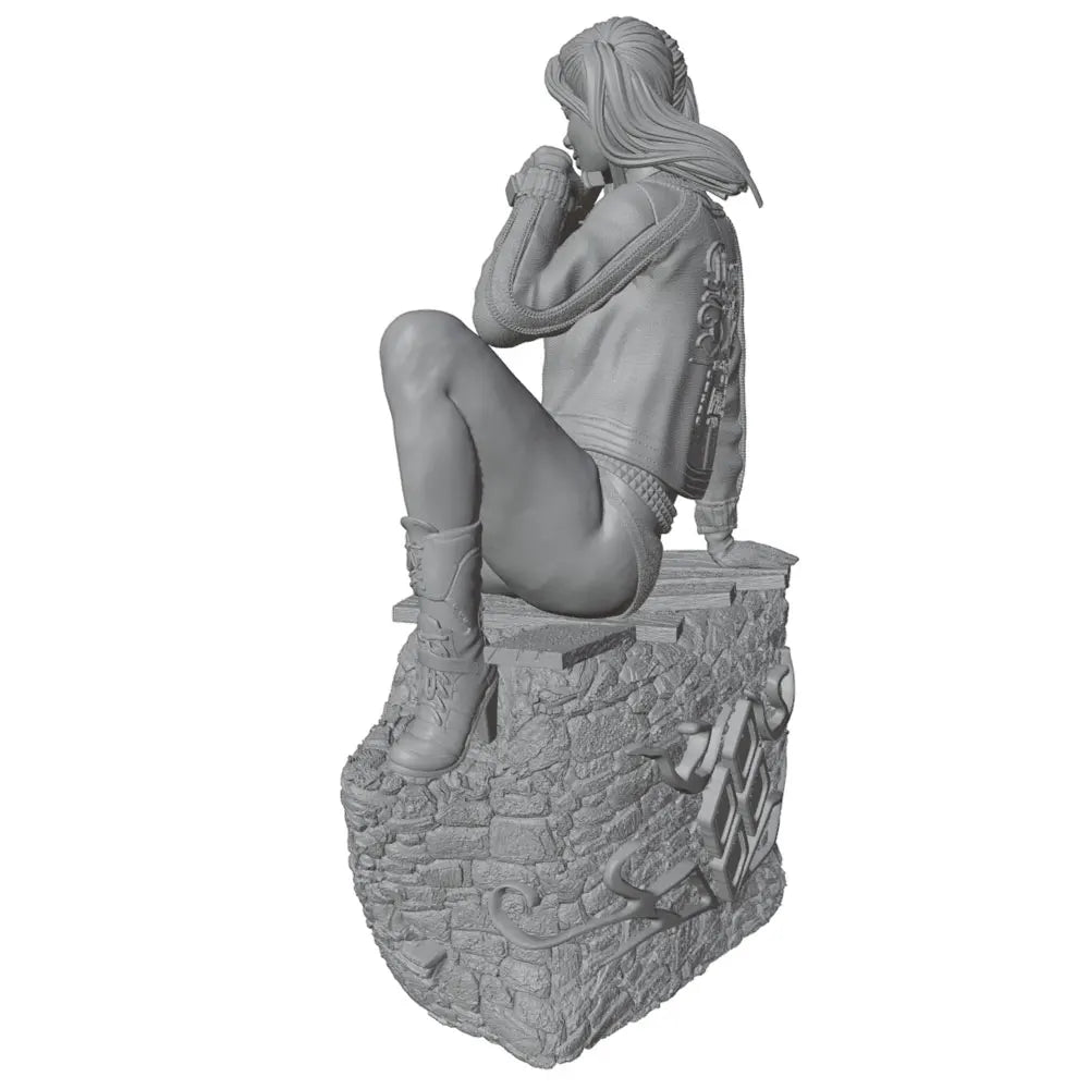 75mm Ornate Fantasy Pinup, Resin Model Figure Kit, Unassembled and Unpainted