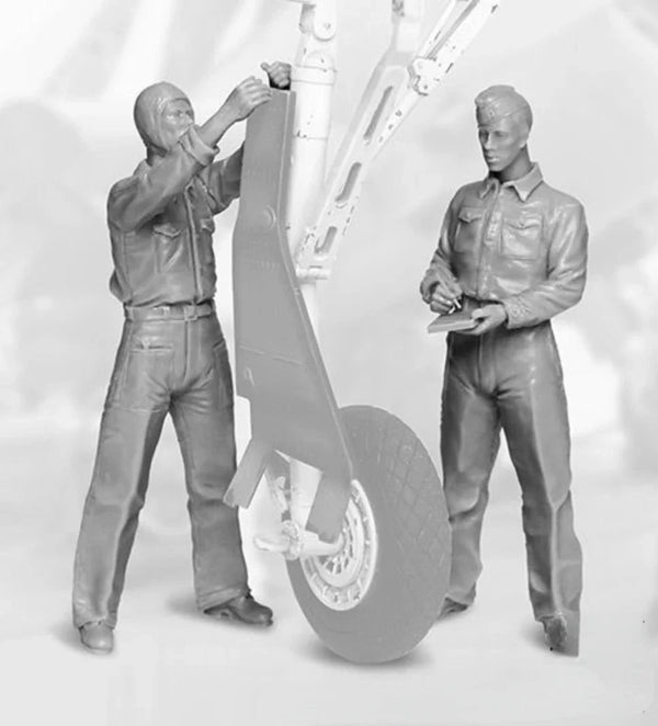 1/32 Modern Military Pilot, 2 Figures, Resin Model Figure Kit, Unassembled and Unpainted