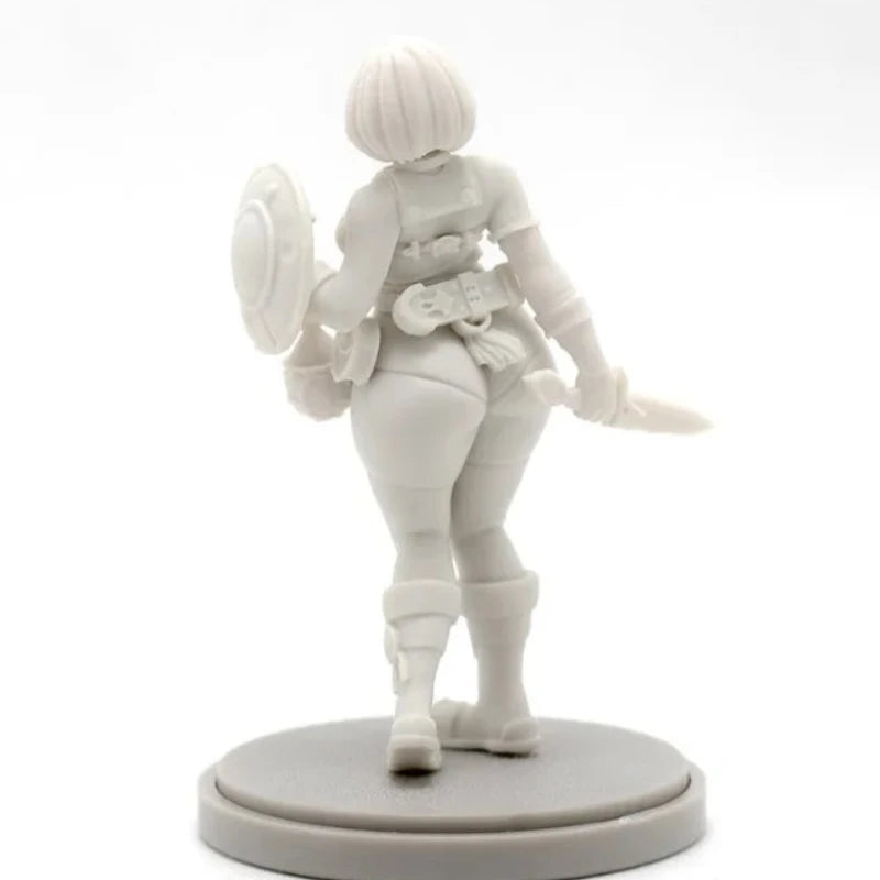 30mm Winged Warrior, Resin Model Figure Kit, Fantasy Theme, Unassembled and Unpainted