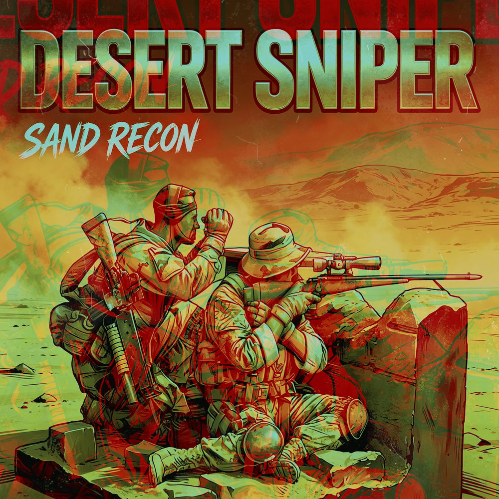 1/16 Modern Desert Sniper Team, 4 Figures, Resin Model Diorama Kit, Unassembled and Unpainted