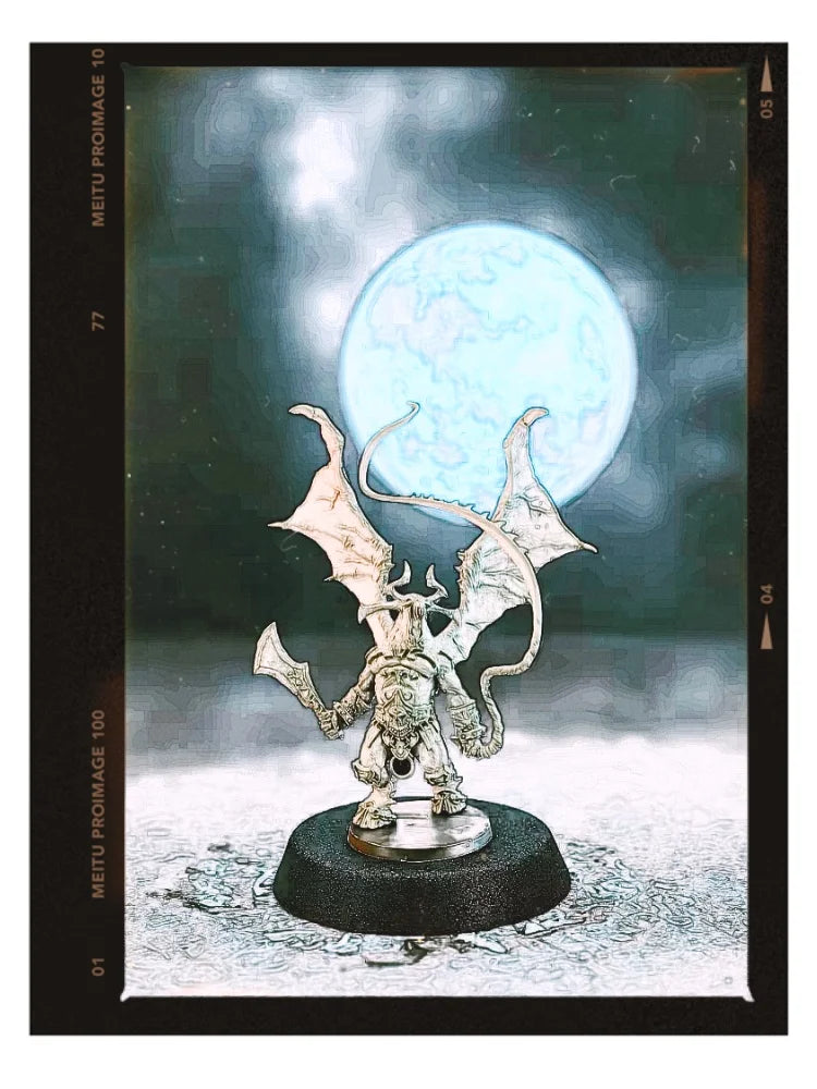 65mm Dark Fantasy Demon, Resin Model Figure Kit, Fantasy Theme, Unassembled and Unpainted