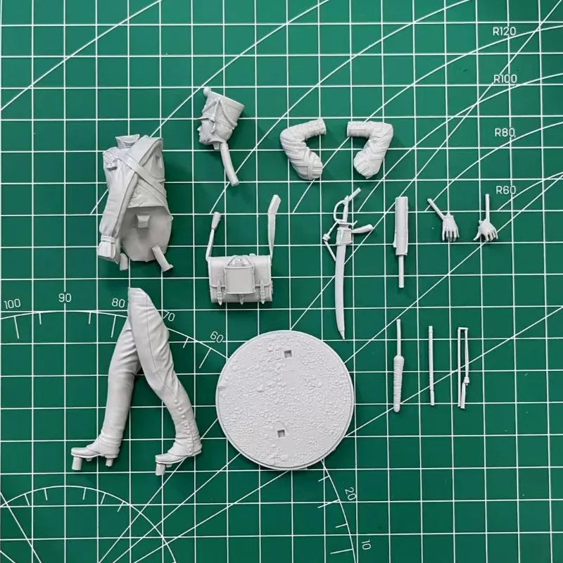 1/24 Napoleonic Russian Fifer, Resin Model Figure Kit, Unassembled and Unpainted
