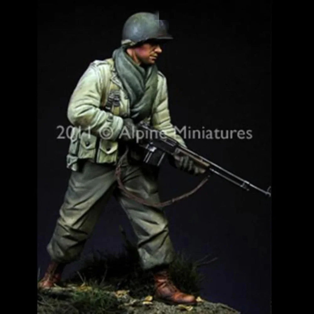 1/16 WWII US 29th Infantry Division Soldier, Resin Model Figure Kit, Unassembled and Unpainted