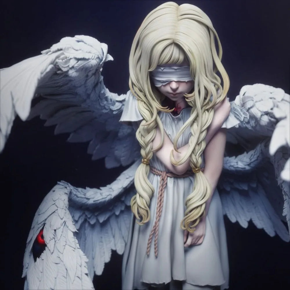 Seraph Angel Winged, Resin Model Figure Kit, Mythology Theme, Unassembled and Unpainted