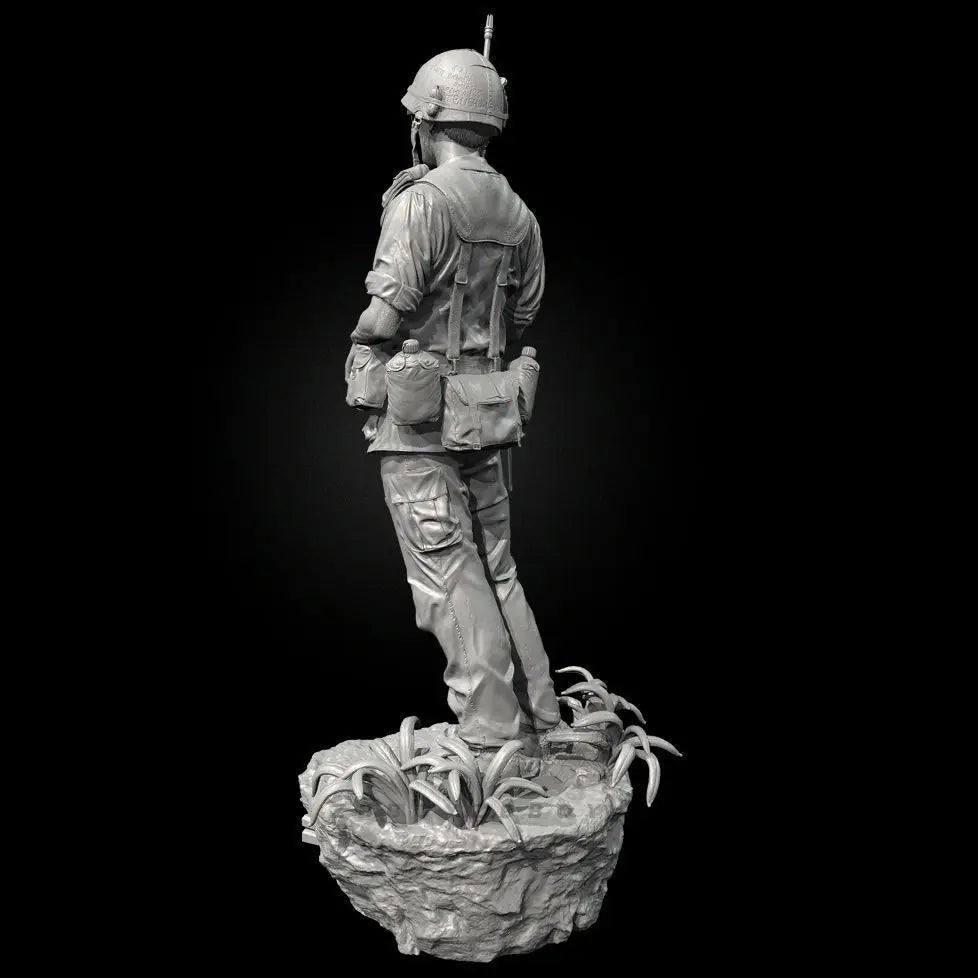 75mm Vietnam War U.S. Soldiers, 4 Figures, Resin Model Figure Kit, Unassembled and Unpainted