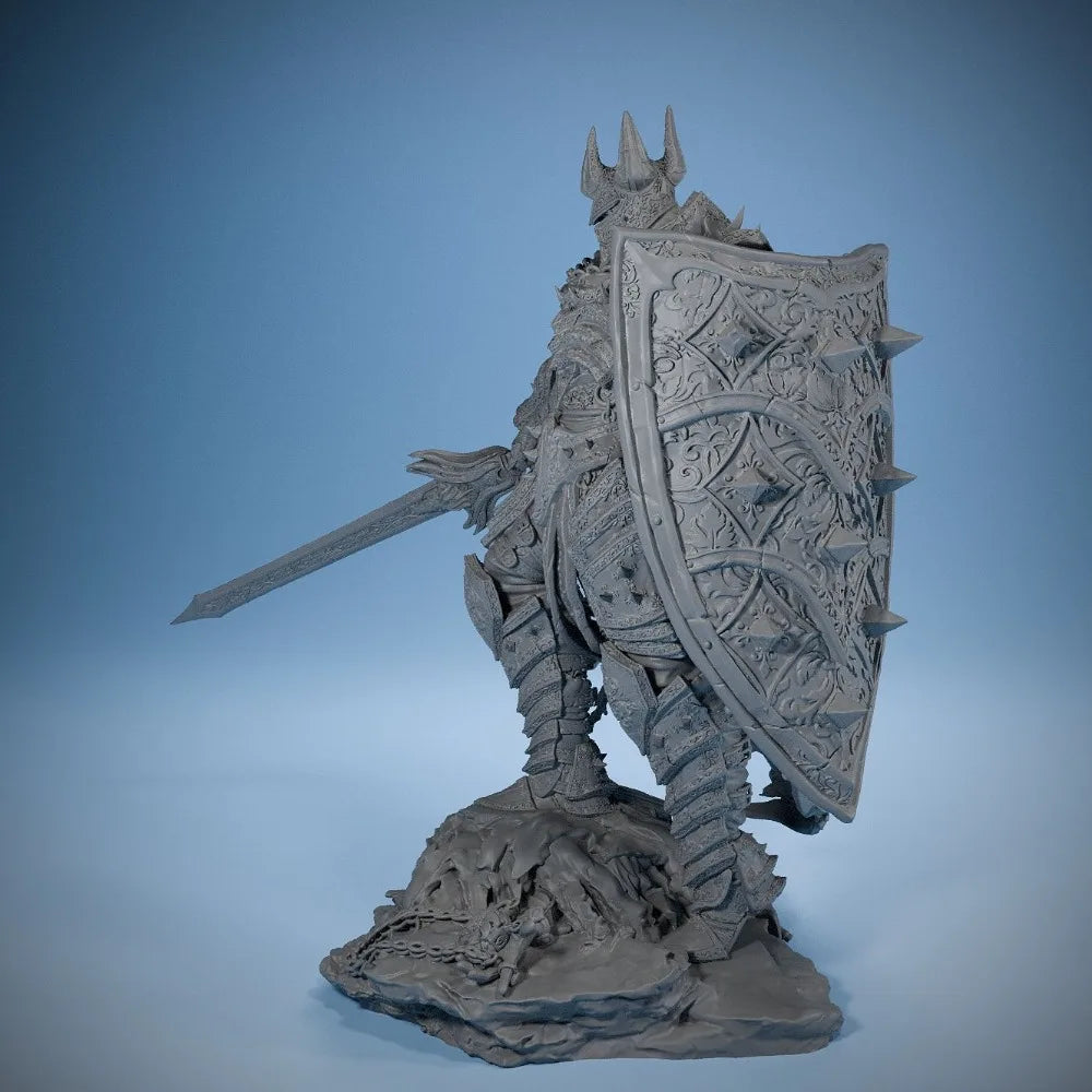 70mm Knight, Resin Model Figure Kit, Fantasy Theme, Unassembled and Unpainted