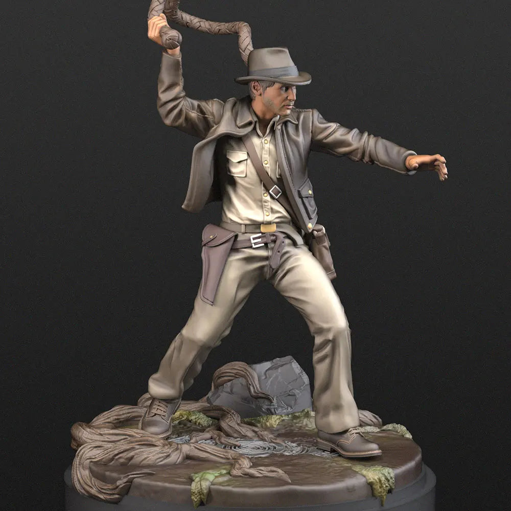 75mm American Civil War Western Cowboy, Resin Model Figure Kit, Unassembled and Unpainted