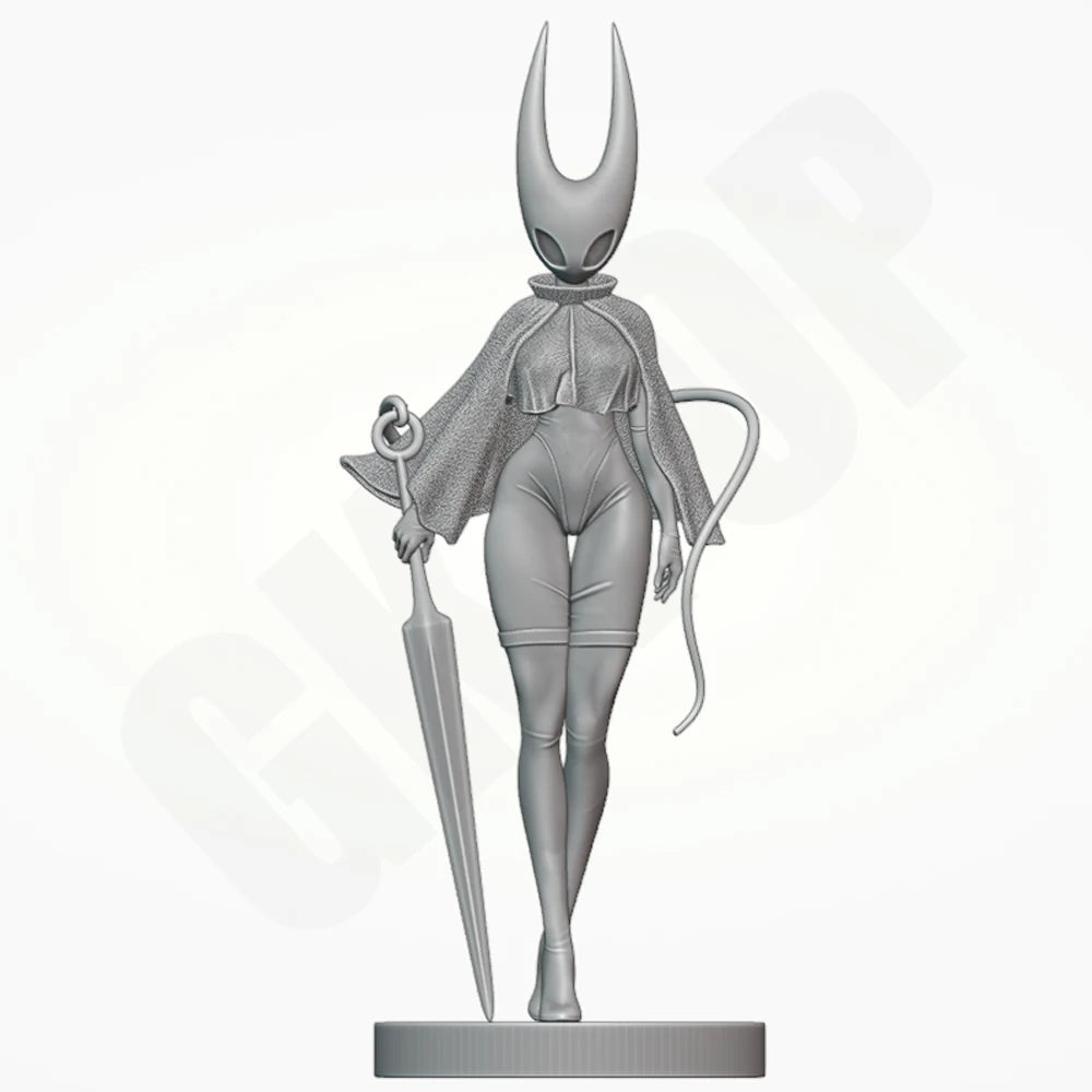 1/24 Horned Demon Warrior, Resin Model Figure Kit, Fantasy Theme, Unassembled and Unpainted