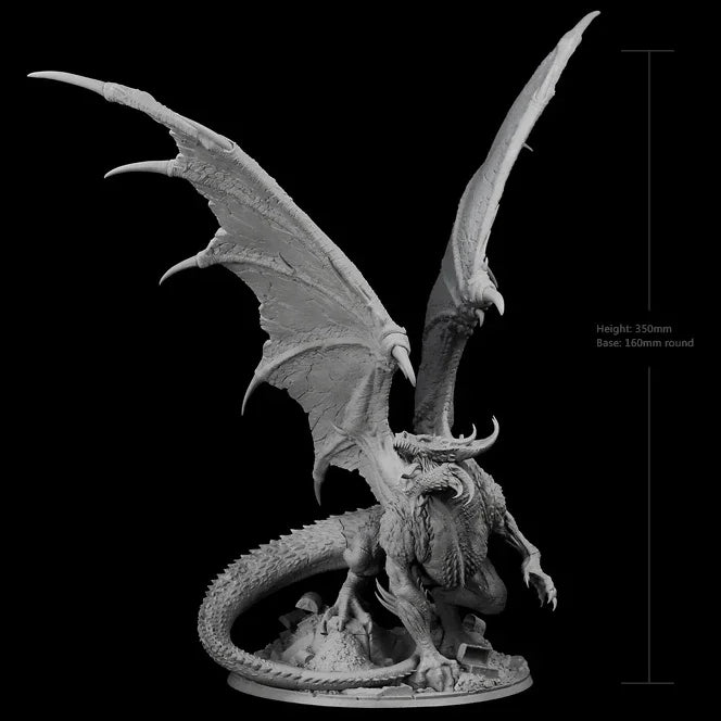 Dragon, Resin Model Creature Kit, Fantasy Theme, Unassembled and Unpainted