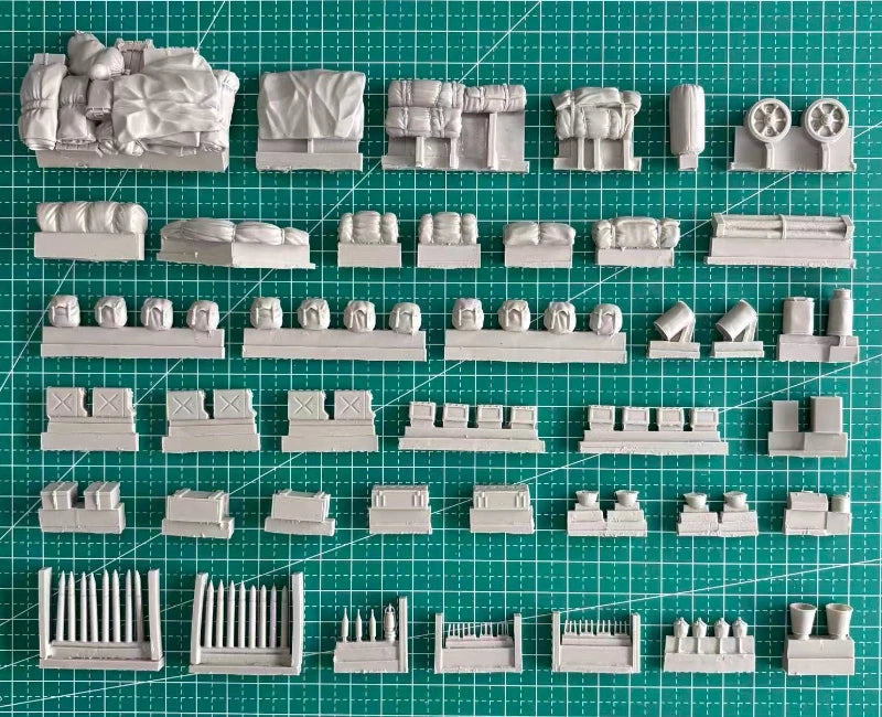 1/35 WWII US Army M10 Stowage Set, Resin Model Vehicle Kit, Unassembled and Unpainted
