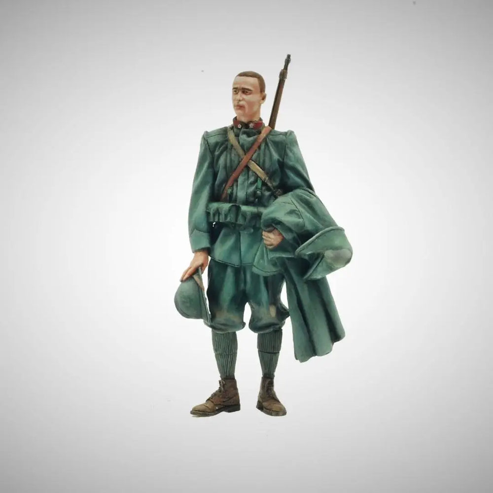 1/35 WWII Italian Officers and Soldiers, 4 Figures, Resin Model Figure Kit, Unassembled and Unpainted