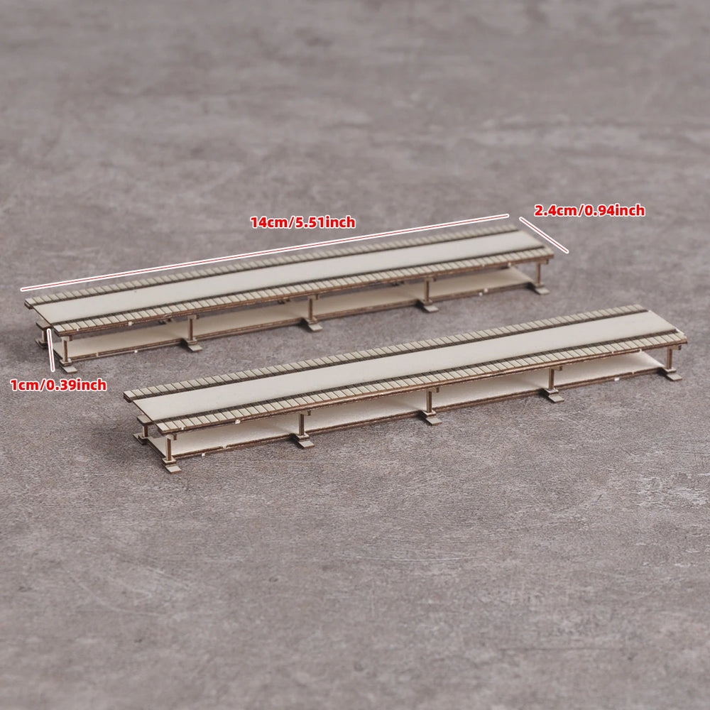 1/150 Railway Station Platform, Resin Model Diorama Kit, Historical Theme, Unassembled and Unpainted