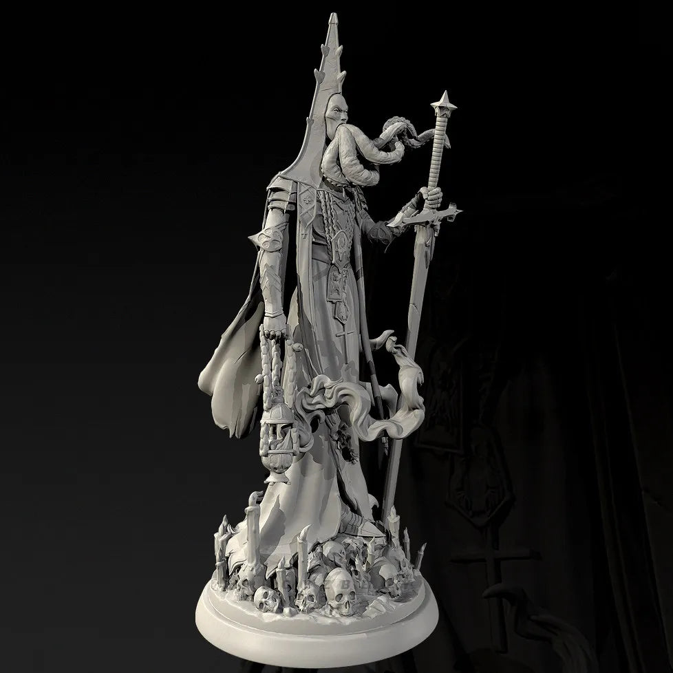 50mm Sorcerer, Resin Model Figure Kit, Fantasy Theme, Unassembled and Unpainted