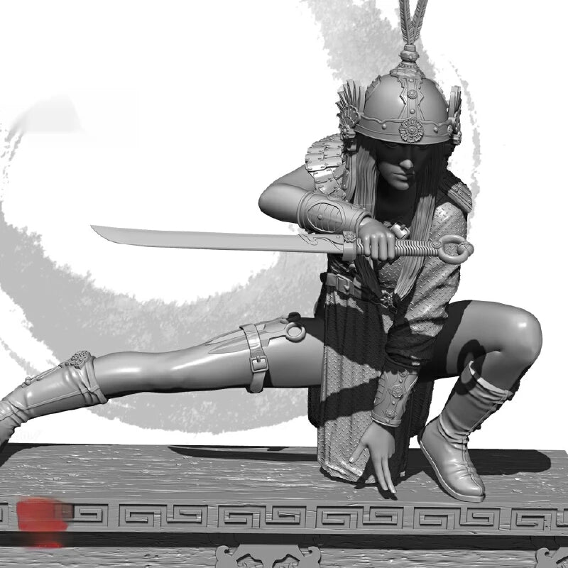 1/24 Medieval Armored General, Resin Model Figure Kit, Unassembled and Unpainted