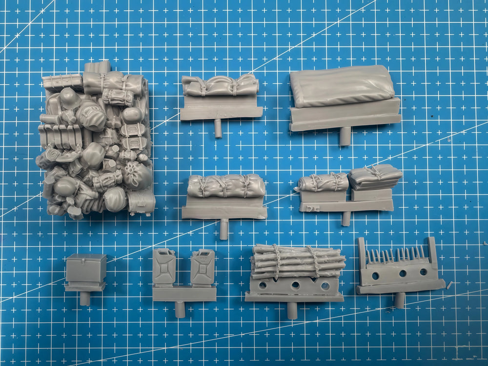 1/35 WWII German Sd.Kfz 10 Halftrack, Resin Model Vehicle Kit, Unassembled and Unpainted