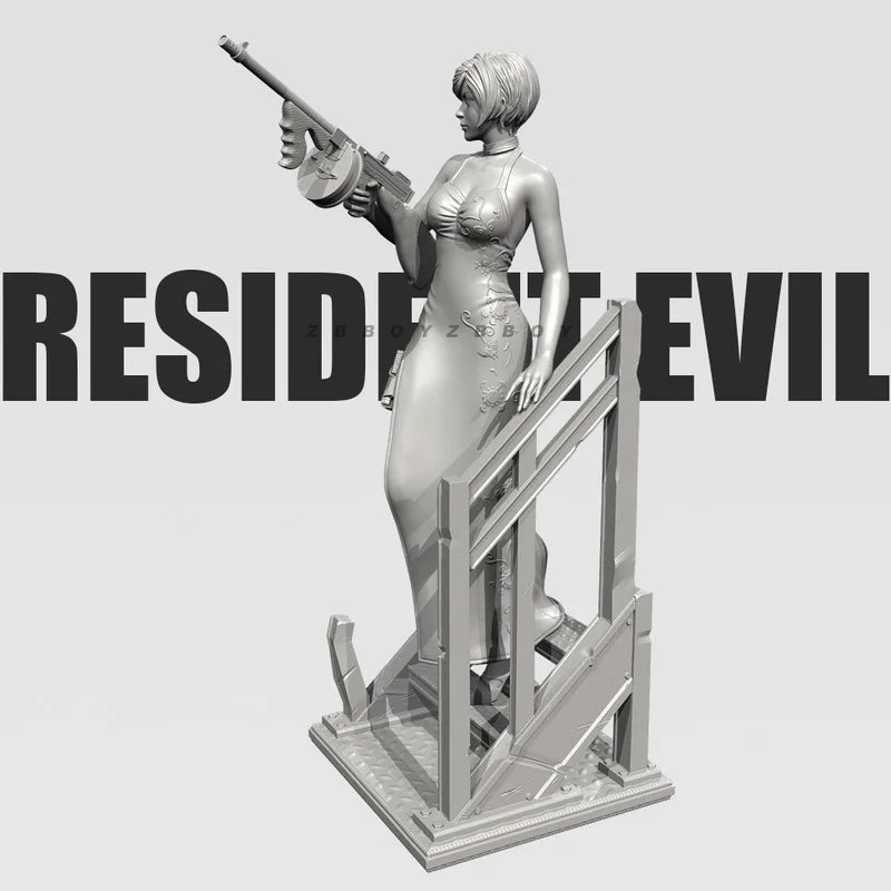 55mm Survival Horror Operative, Resin Model Figure Kit, Fantasy Theme, Unassembled and Unpainted