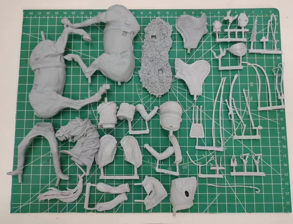 1/18 Napoleonic Elite Cavalry Officer, Resin Model Figure Kit, Unassembled and Unpainted