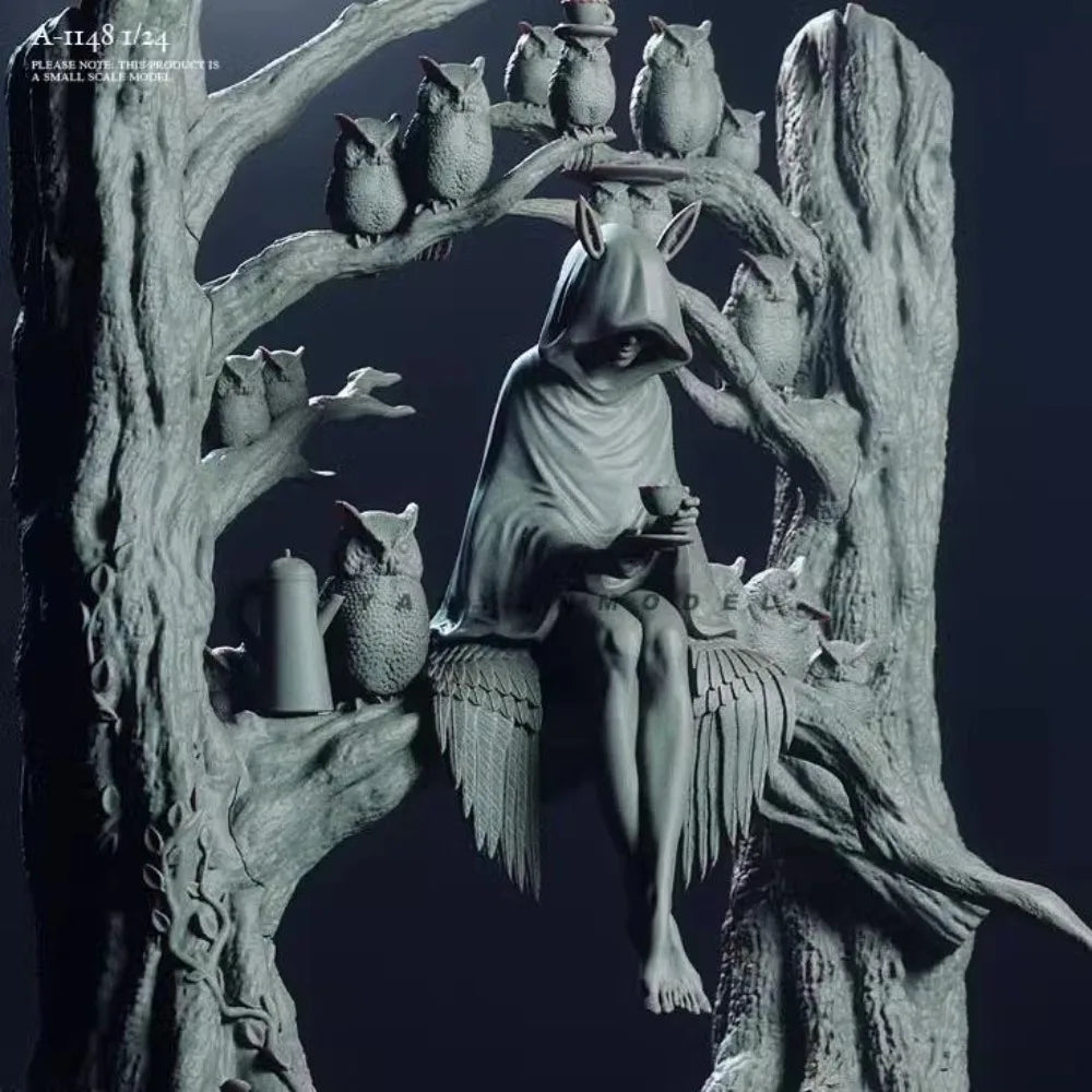 1/24 Female Mystic, Resin Model Figure Kit, Fantasy Theme, Unassembled and Unpainted