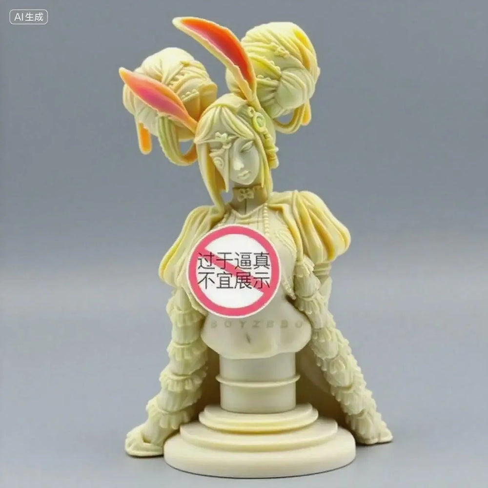 150mm Female, Resin Model Bust Kit, Fantasy Theme, Unassembled and Unpainted