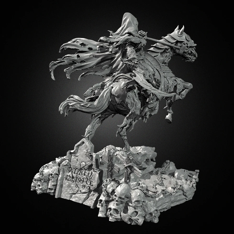 75mm Knight, Resin Model Figure Kit, Fantasy Theme, Unassembled and Unpainted