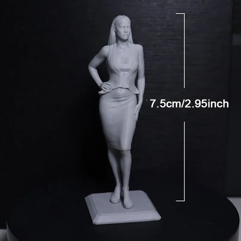 75mm Film Actress, Resin Model Figure Kit, Unassembled and Unpainted