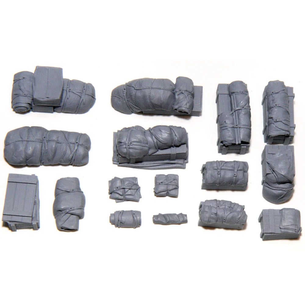 1/35 Military Field Tent & Tarp, Resin Model Accessory Kit, Military Theme, Unpainted