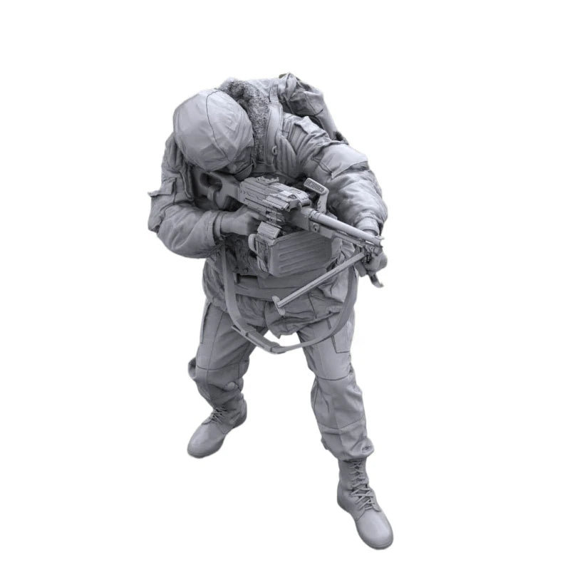 1/16 Modern Russian OMON Squad in Combat Positions, 4 Figures, Resin Model Figure Kit, Unassembled and Unpainted